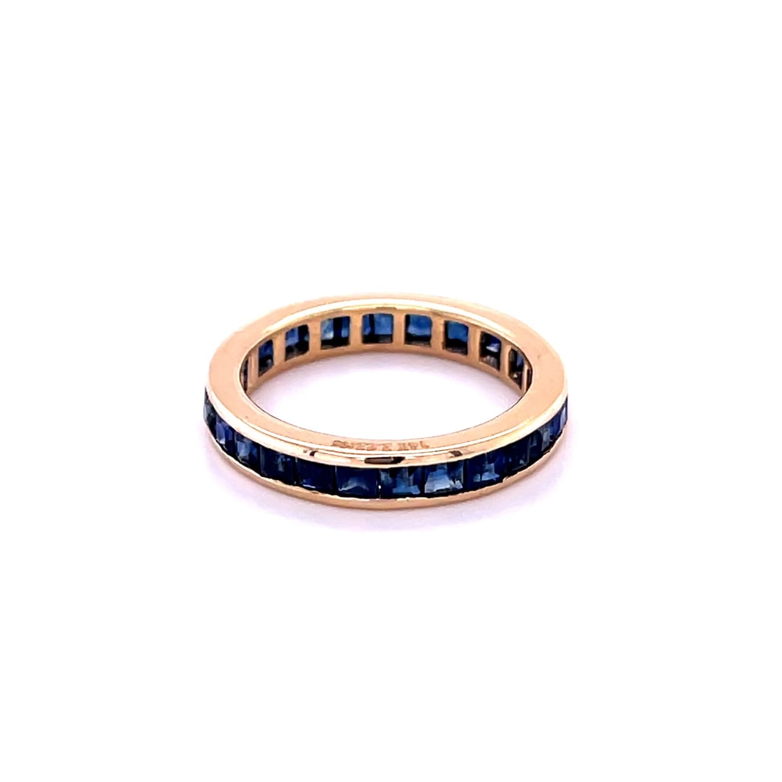 14KT GOLD BLUE SAPPHIRE RING (1 of 2)