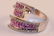 Ring 14k White Gold Diamonds and Pink Sapphires. - 3