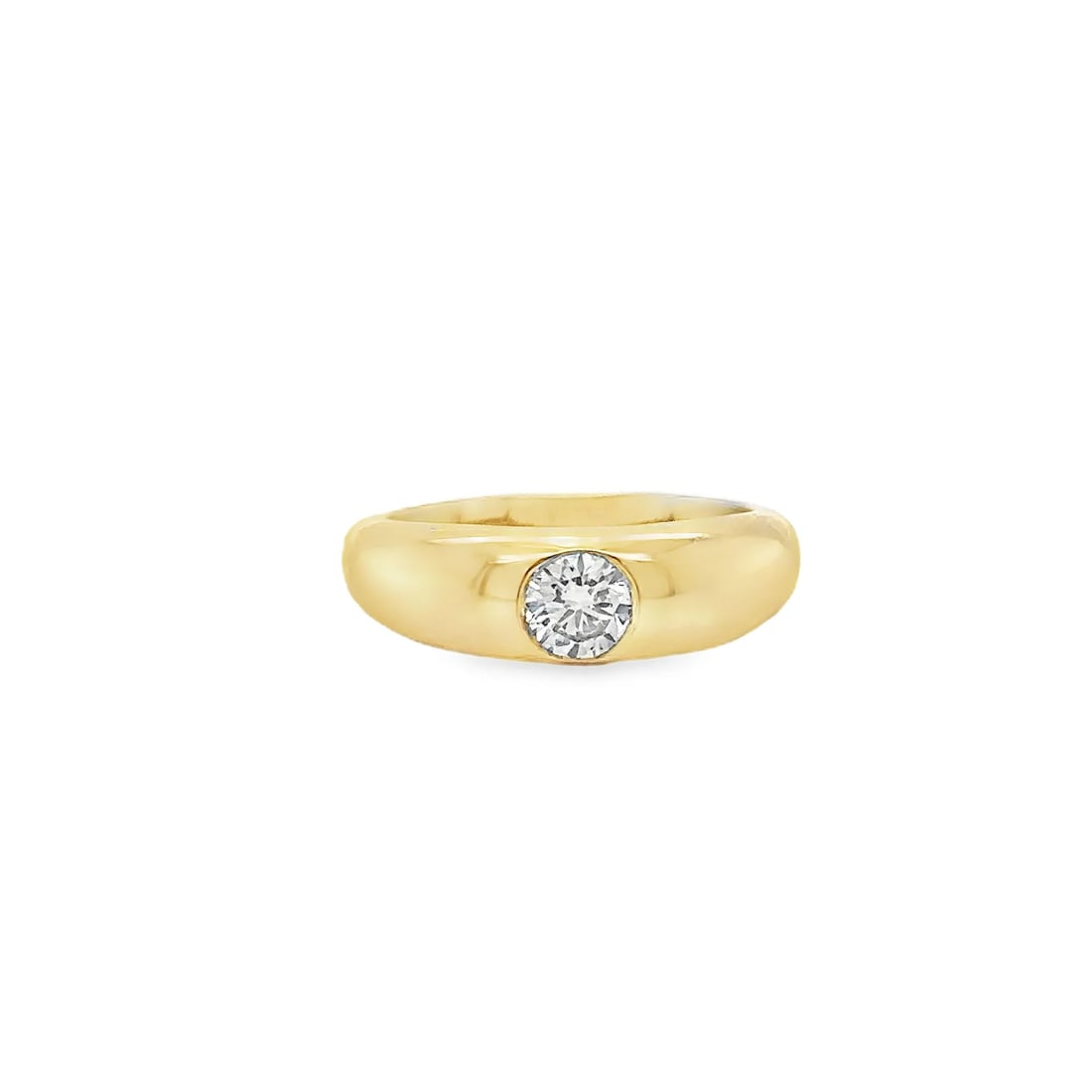 14KT YELLOW GOLD DIAMOND RING (1 of 4)