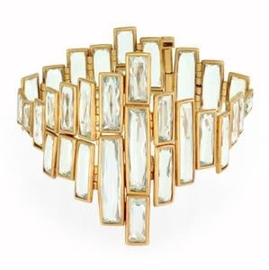 H.Stern Aquamarine 18k Yellow Gold Asymmetrical Rectangle Link Bracelet (1 of 5)