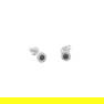 14KT WHITE GOLD BLACK DIAMOND EARRING