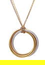 CARTIER Paris Extra Large Trinity Roller Necklace In 18Kt Gold With VVS Diamonds