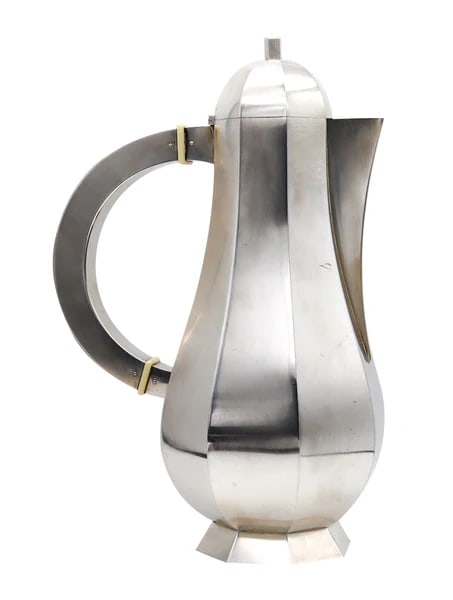 Wiwen Nilsson 1961 Sweden Art Deco Geometric Pitcher In Solid .925 Sterling  Silver (1 of 6)