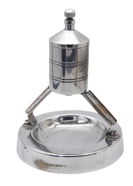 MUHLEX England 1926 Art Deco Machine Age Desk Striker-Lighter & Ashtray (1 of 5)