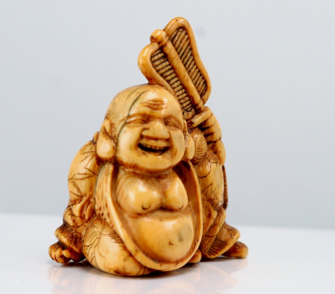 Antique Buddha Netsuke: Antique Buddha Netsuke