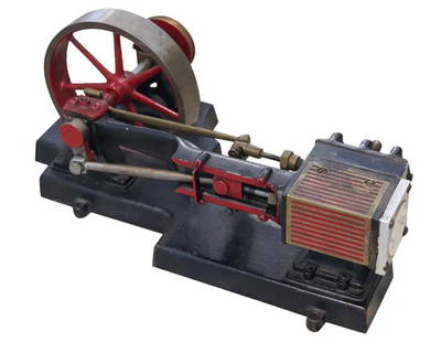 GRANT SIPP 1895 American Antique Steam Single Piston Engine Motor Scale  Model: Scale model of motor engine designed by Grant Sipp.This is a scale model of a steam engine of 1/4 horsepower created in America by the Grant Sipp, back in the 1890's. This is the single piston engine.