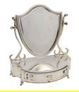 LEVI & SALAMAN 1902 Birmingham Desk Chest With Mirror In .925 Sterling Silver