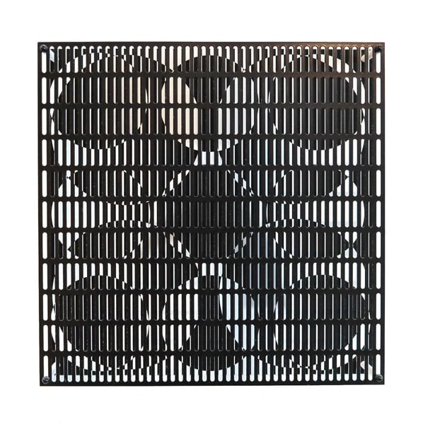 ANTONIO ASIS Paris 2010 "Vibration 4 Grands 9 Petits" Op-Art Wall Sculpture: An op-art wall sculpture created by Antonio Asis.This an amazing art piece created by the Argentinian op-art artist Antonio Asis. Made in a very limited edition of only fifteen pieces. He was an abstr