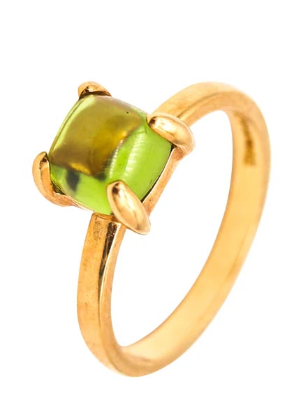 TIFFANY & CO. By Paloma Picasso Sugar Ring In 18Kt Yellow Gold With Peridot (1 of 4)