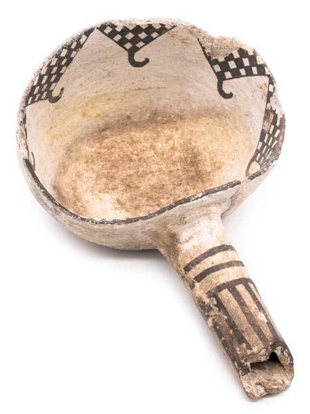 Anasazi Culture 1075-1250 AD Ancient Native American Decorated Ladle  Pottery Clay (1 of 4)