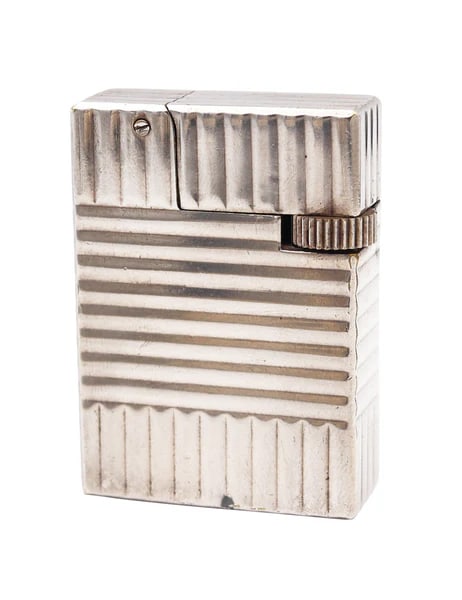 DUNHILL 1940 French ERLAC License Paris Semi Automatic Pocket Petrol Lighter (1 of 4)