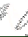 Cartier Paris Flexible Tectonique Bracelet Bangle In 18Kt White Gold With 3.78 Ctw Diamonds
