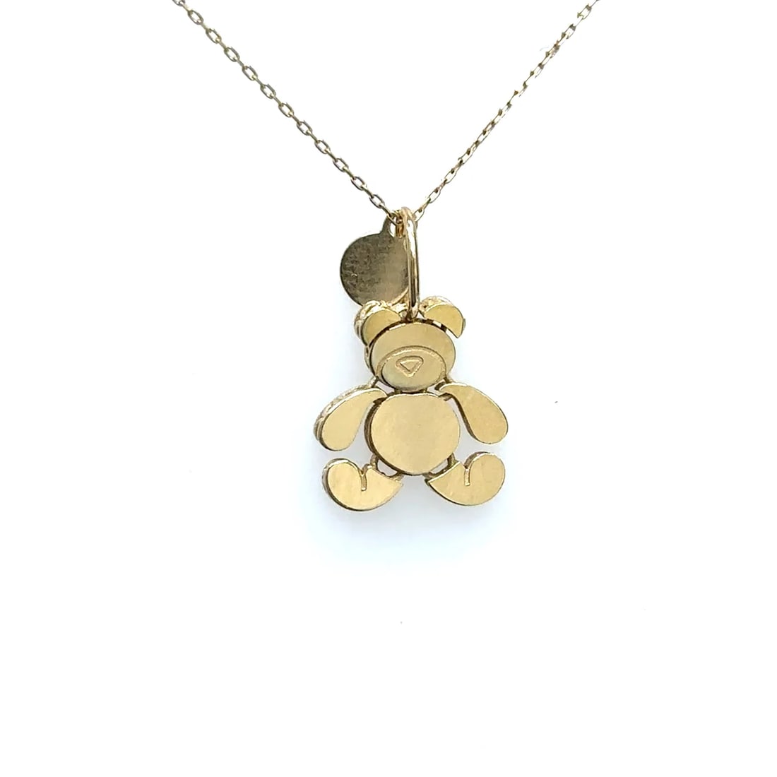 14K YELLOW GOLD TEDDY BEAR PENDANT (1 of 1)