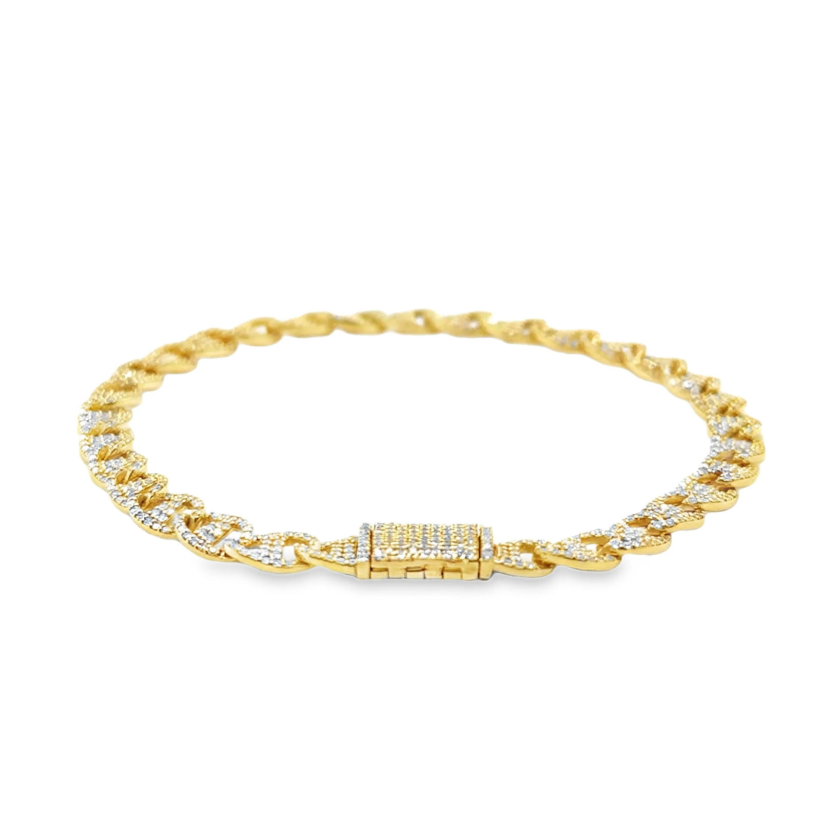 14KT GOLD DIAMOND BRACELET - 3