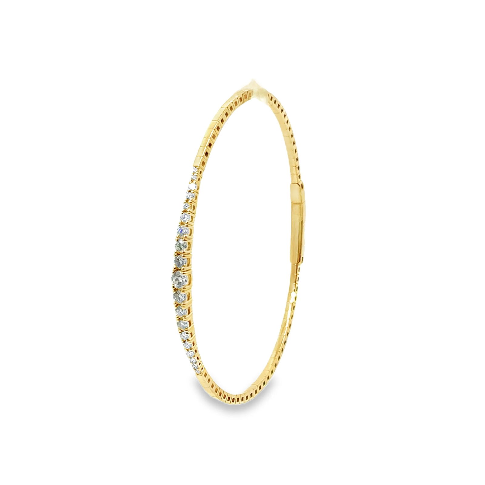 18KT GOLD DIAMOND BANGLE - 2
