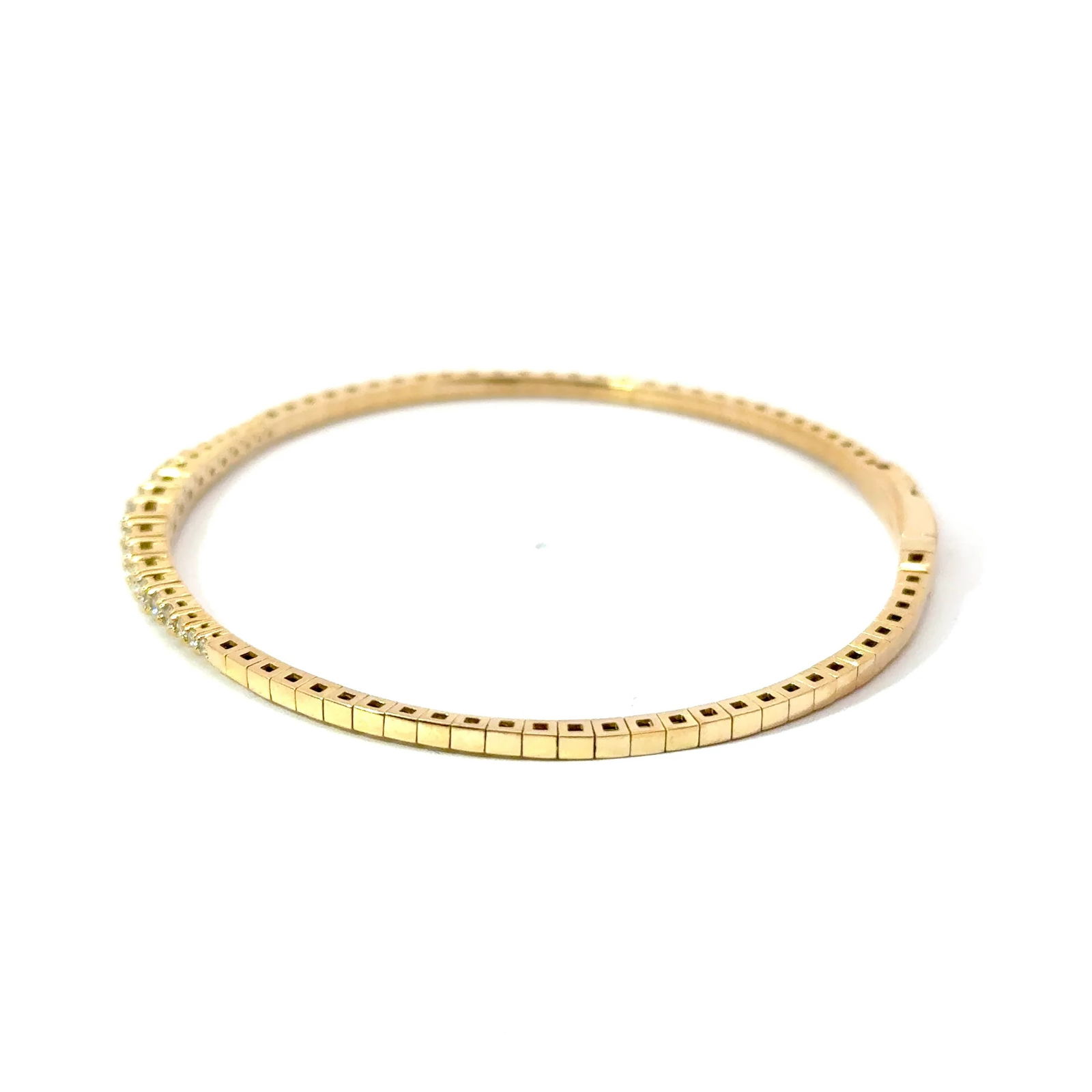 18KT GOLD DIAMOND BANGLE - 3
