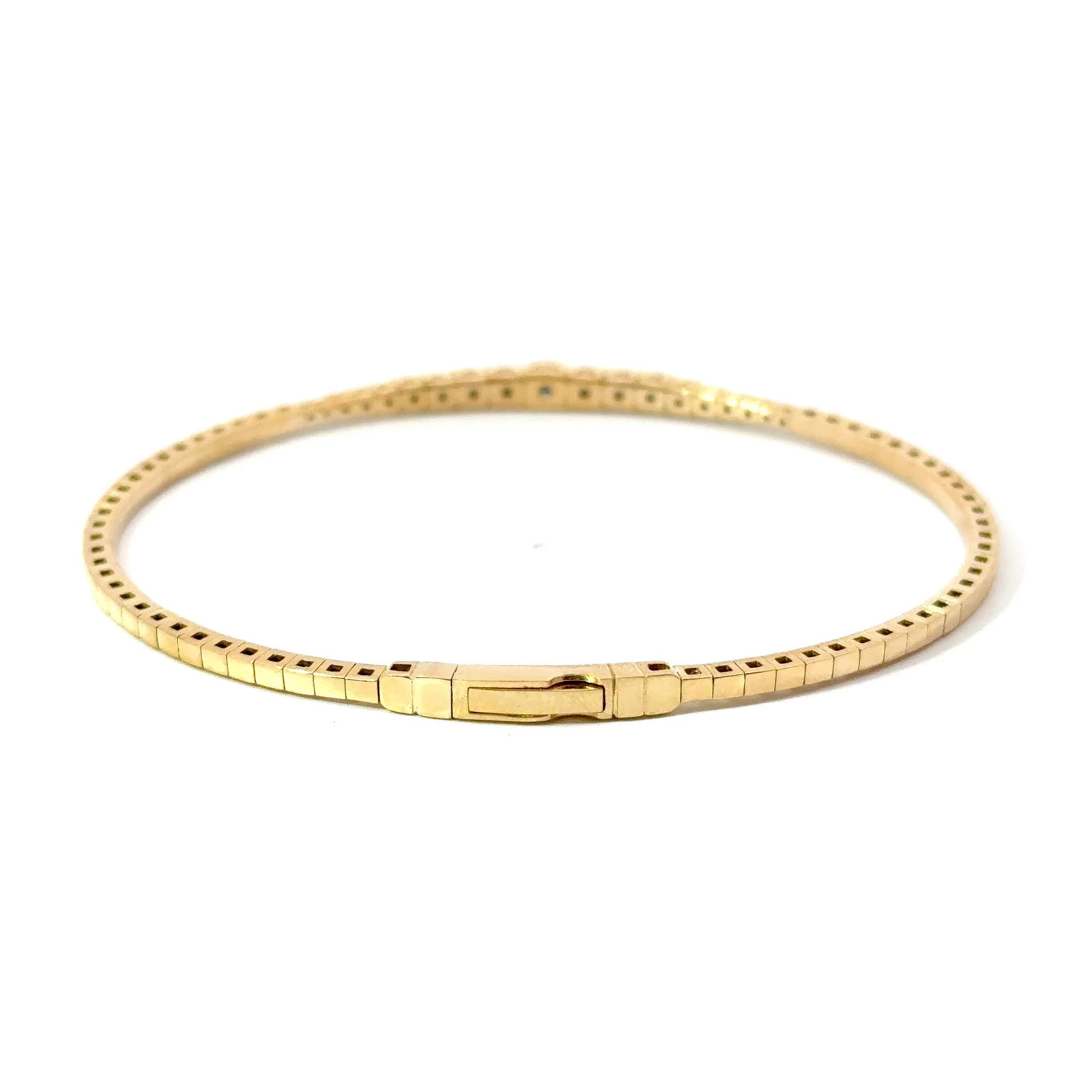 18KT GOLD DIAMOND BANGLE - 4