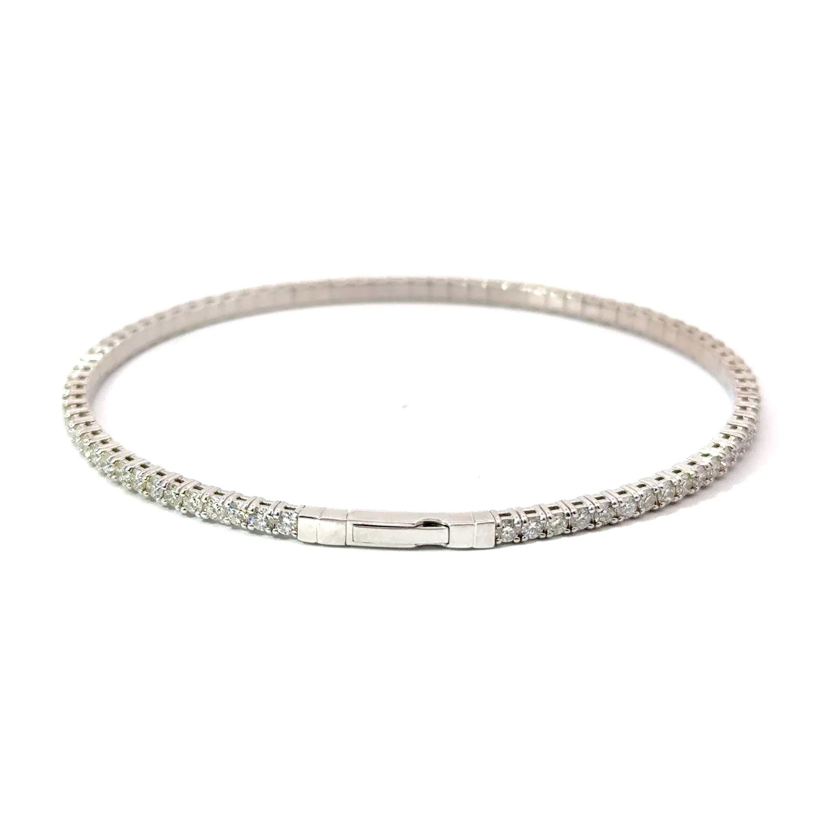 18KT GOLD DIAMOND BANGLE - 2