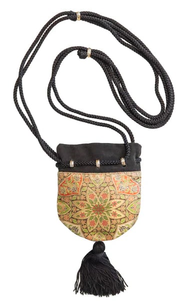 CARTIER Paris 1970 Select Trinity Minaudiere Purse In Mughal Silk & 18Kt Gold (1 of 6)