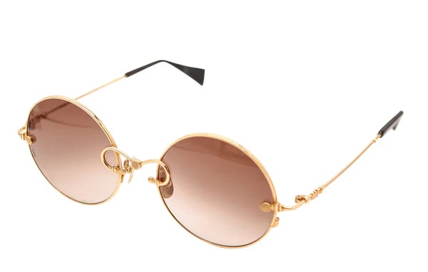 NAVIER Germany 2000 Fashion Polarized Sun-Glasses In Solid 18Kt Yellow Gold: A German fashion sunglass designed by Navier.This is a fantastic and luxury eyewear sunglasses created by the luxury brand of Navier. The gorgeous sunglasses have been crafted in solid yellow gold of