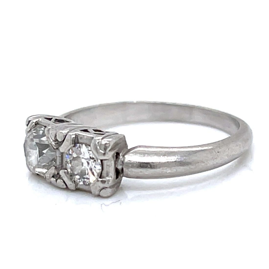 Art Deco Platinum Diamond Ring - 2