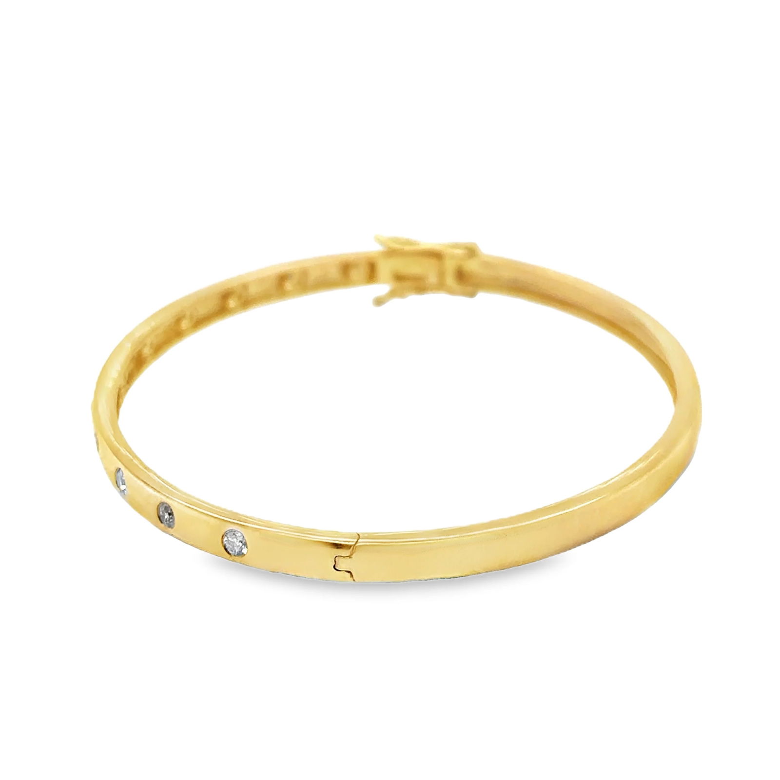 18KT GOLD DIAMOND BANGLE - 3