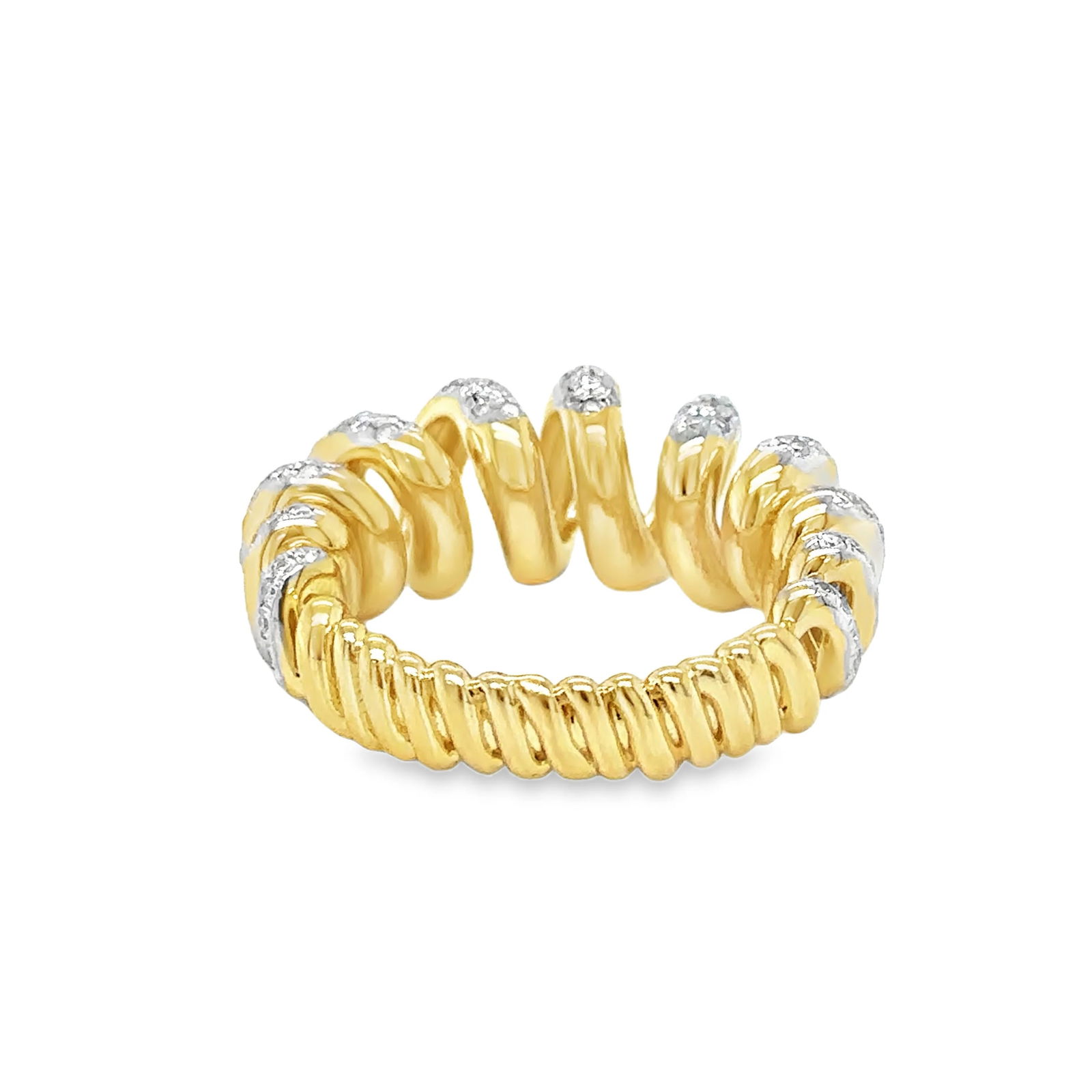 14KT GOLD DIAMOND RING - 5