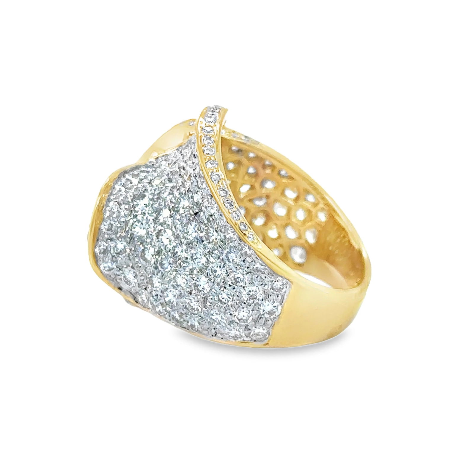 14KT GOLD DIAMOND RING - 5