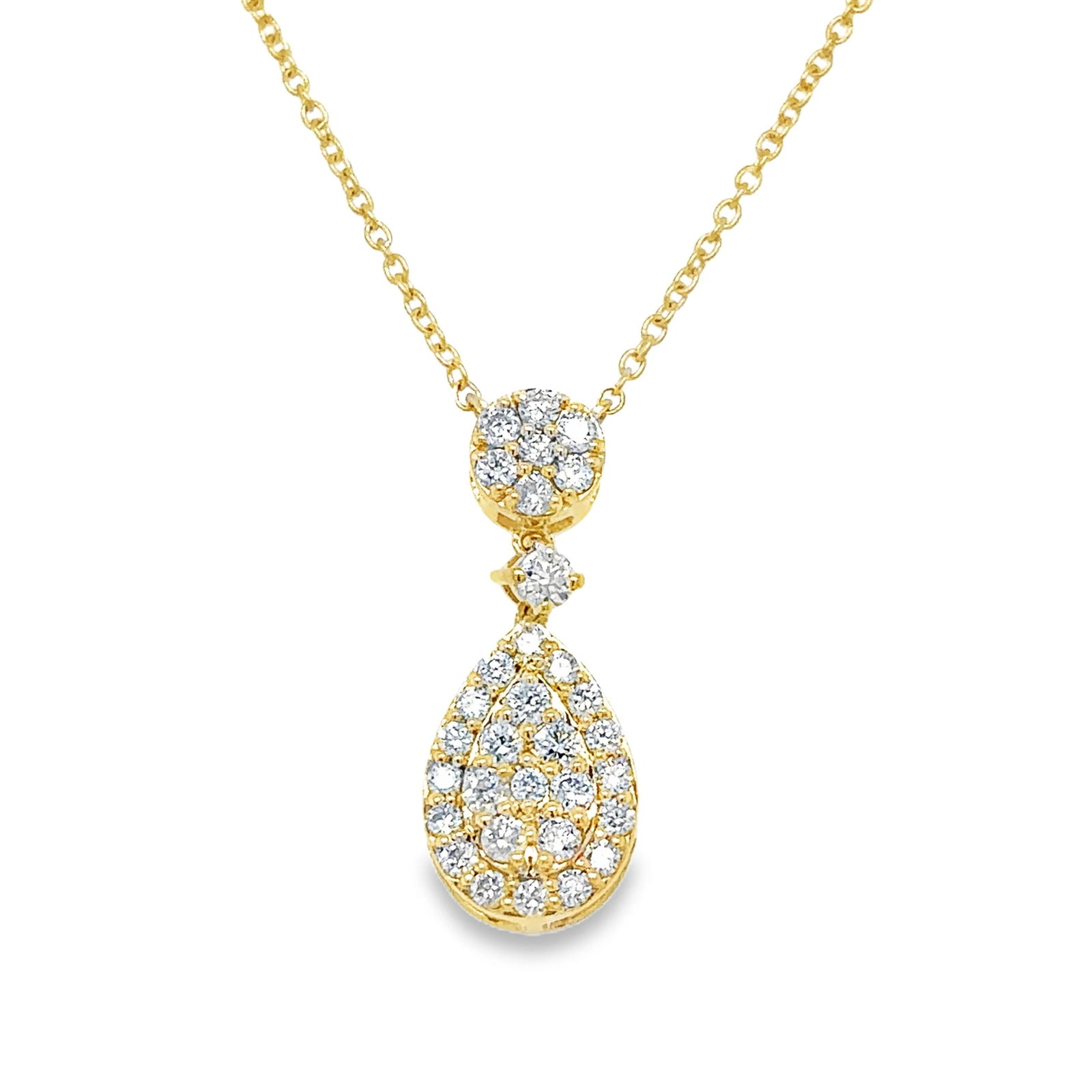 18KT GOLD DIAMOND NECKLACE (1 of 3)