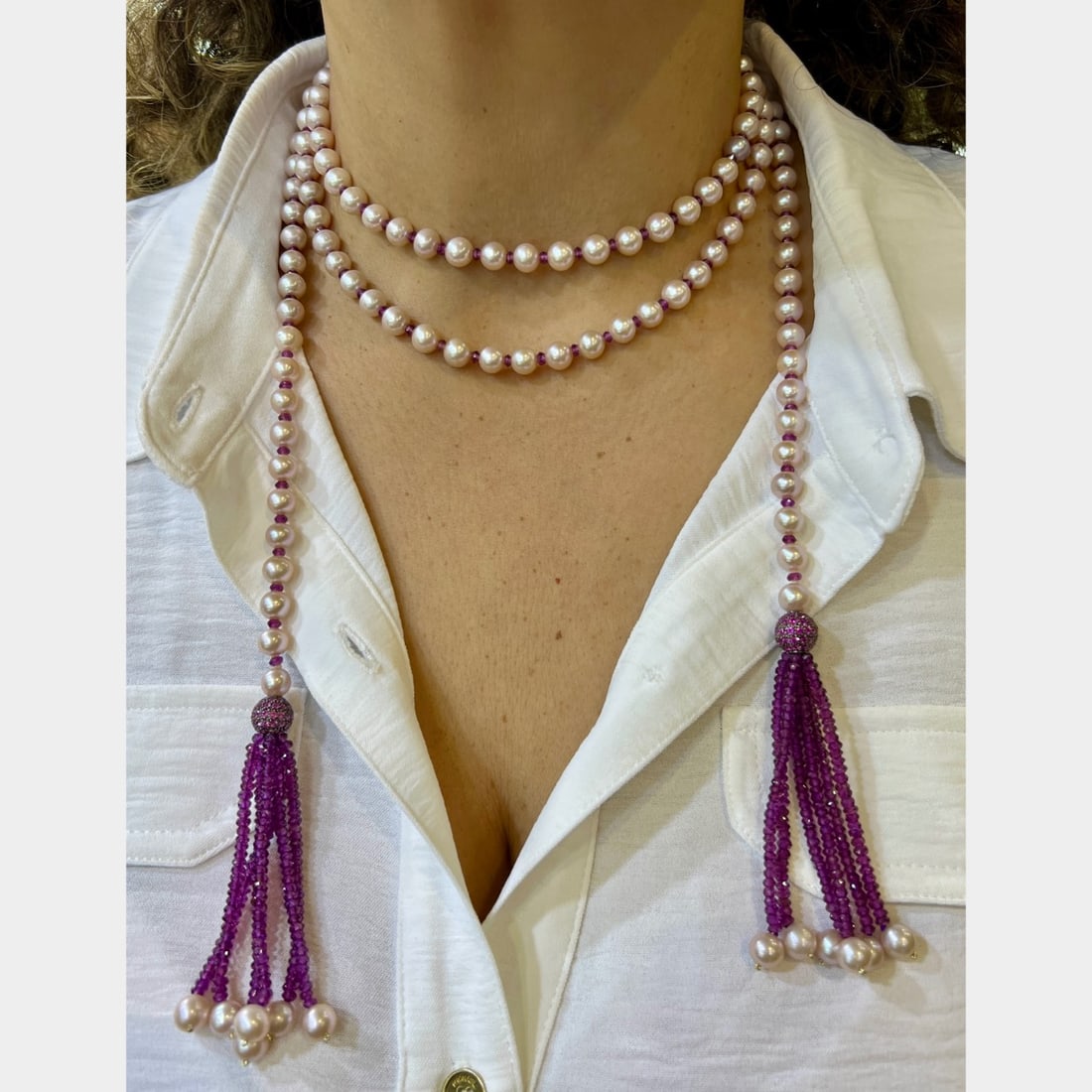 14K Cultured Pearl Necklace (1 of 4)