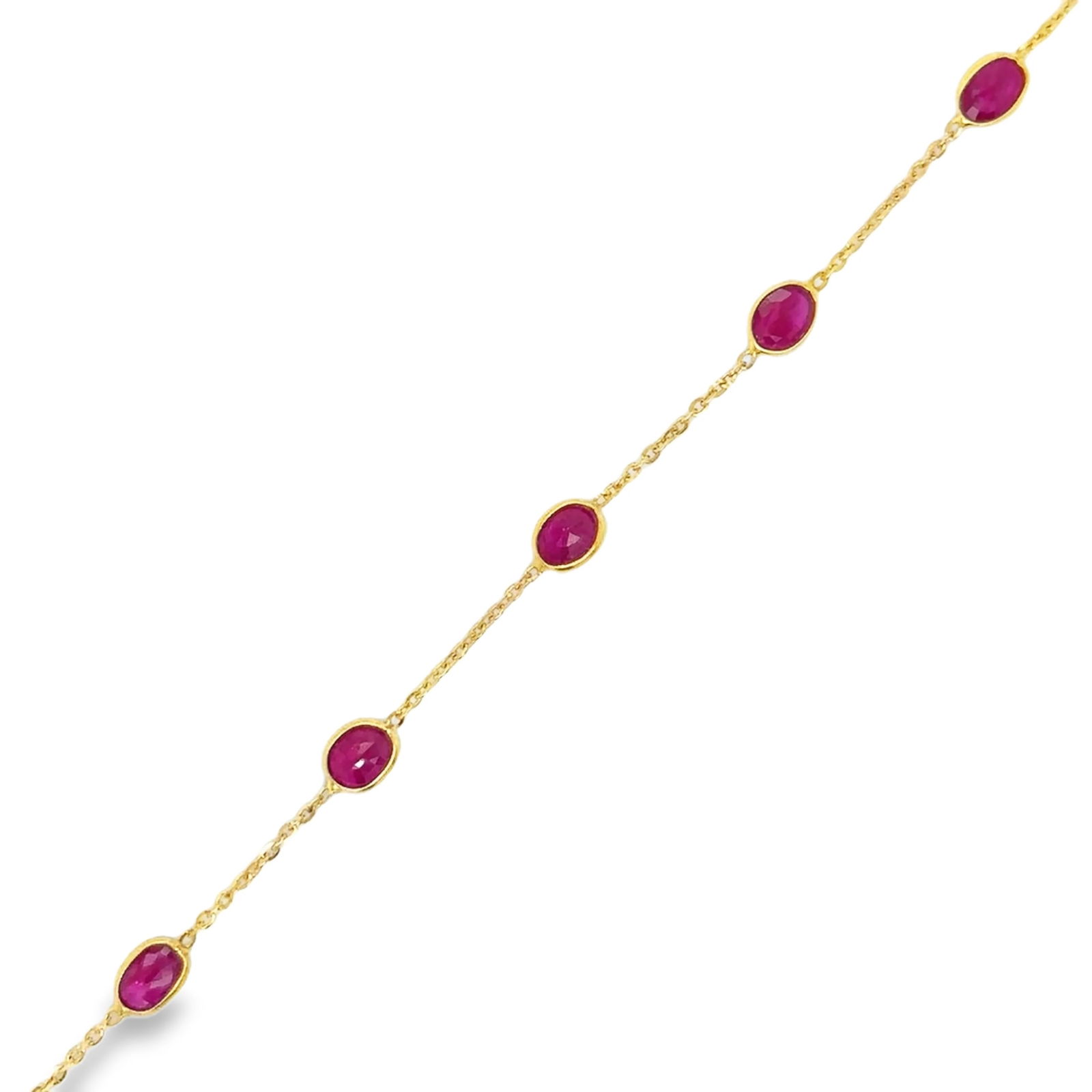 18KT GOLD RUBY BRACELET - 2