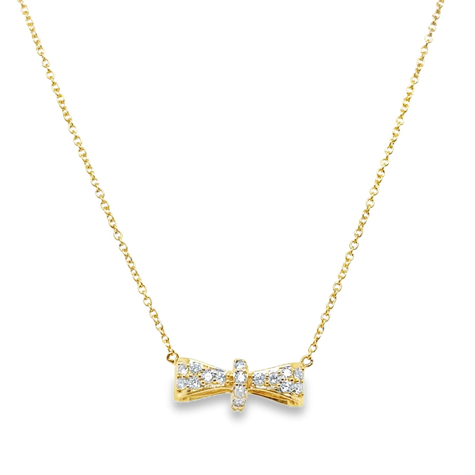 18KT GOLD DIAMOND NECKLACE (1 of 3)