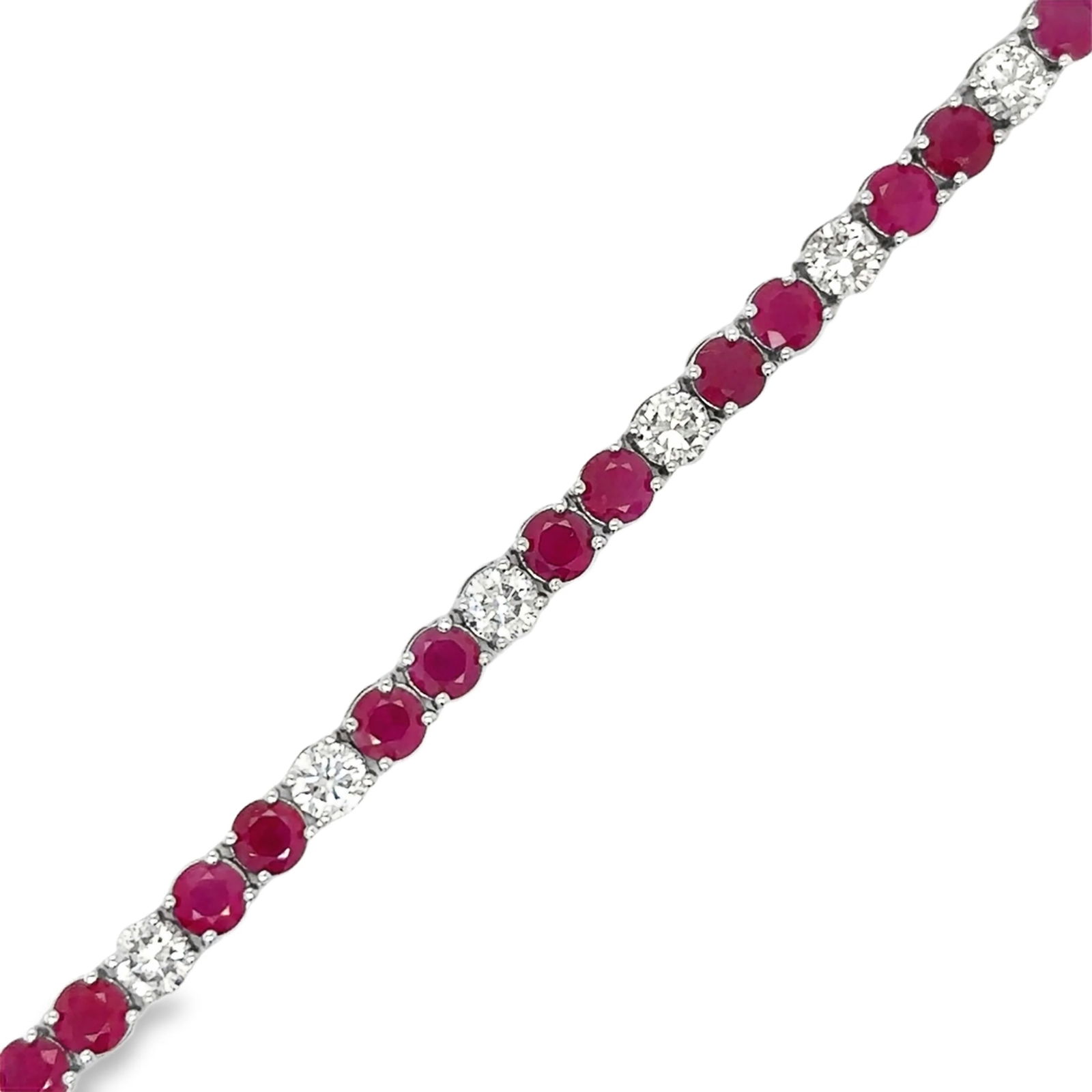 14KT GOLD DIAMOND AND RUBY BRACELET - 2