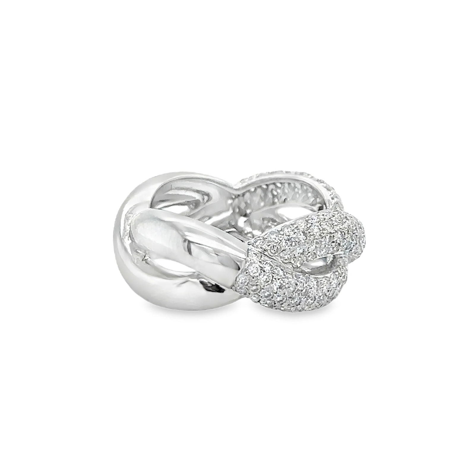 18KT WHITE GOLD DIAMOND RING - 2