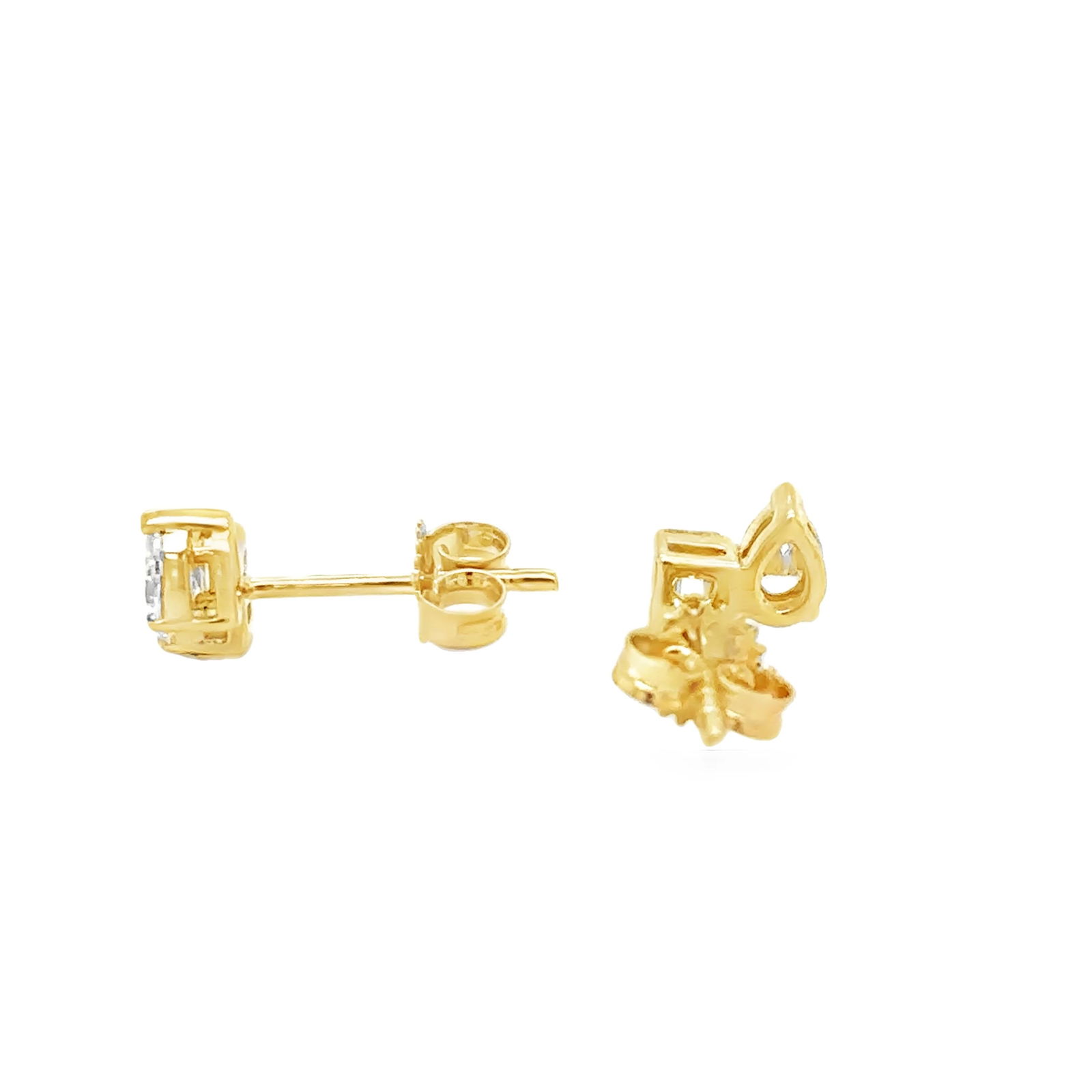 14KT GOLD DIAMOND EARRING - 2