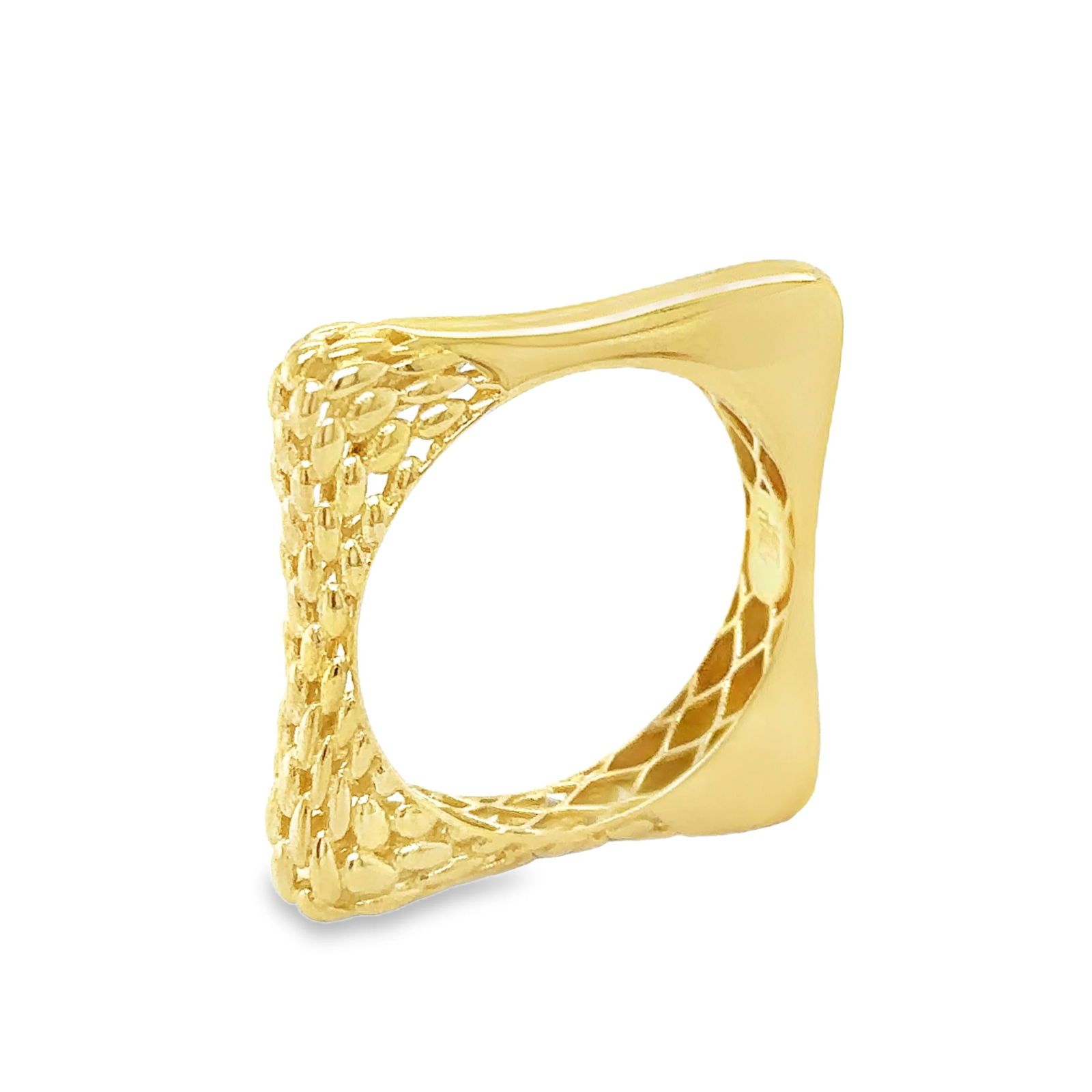 14KT YELLOW PLAIN GOLD RING - 5