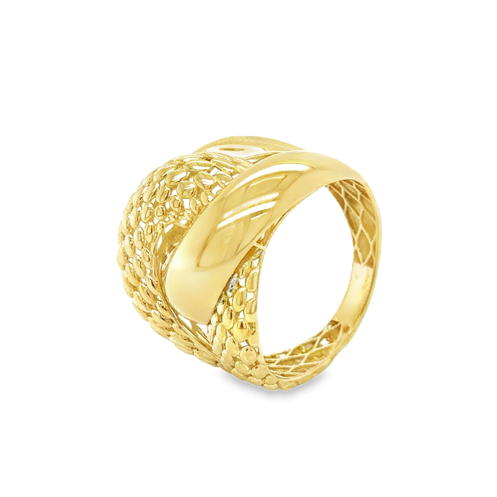 14KT YELLOW PLAIN GOLD RING - 5