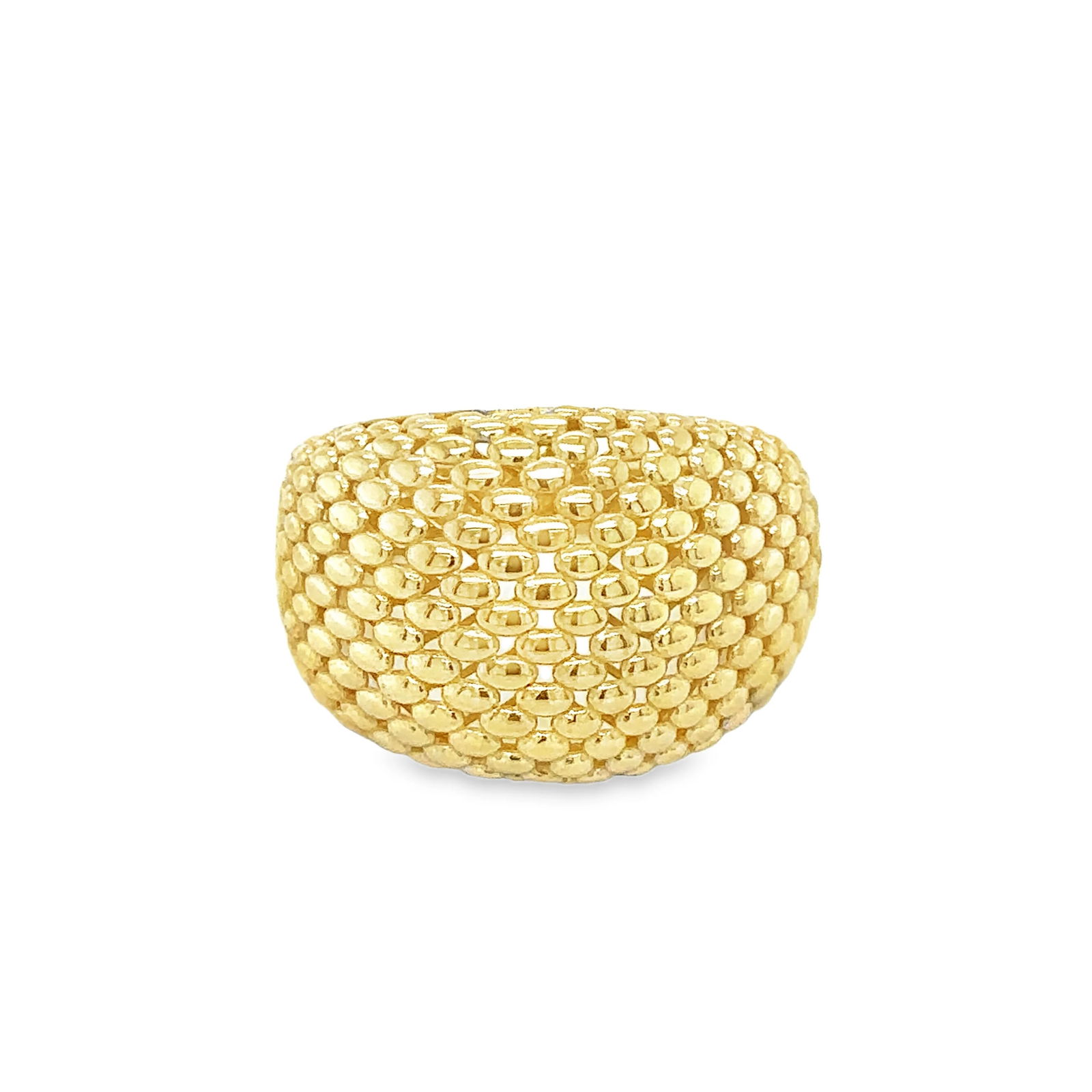 14KT GOLD TEXTURED RING - 2