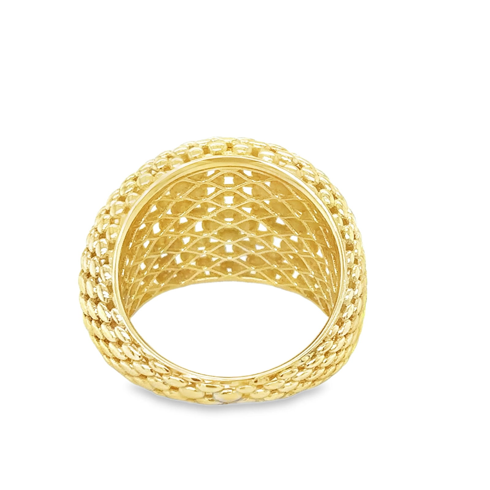 14KT GOLD TEXTURED RING - 3