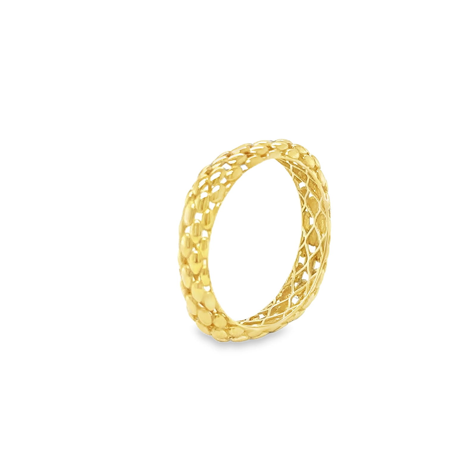 14KT YELLOW PLAIN GOLD RING - 2