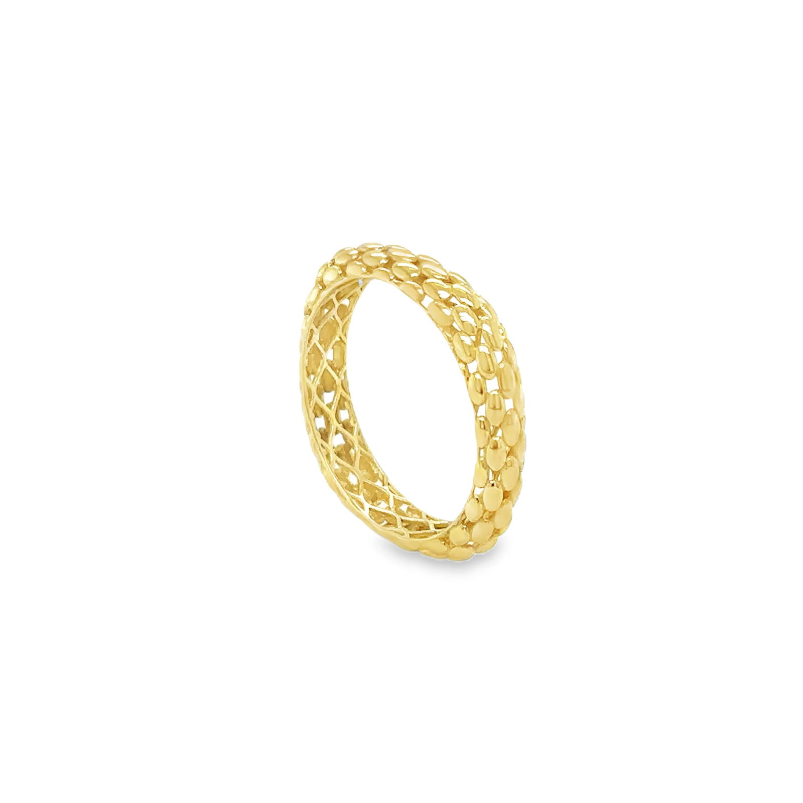 14KT YELLOW PLAIN GOLD RING - 3