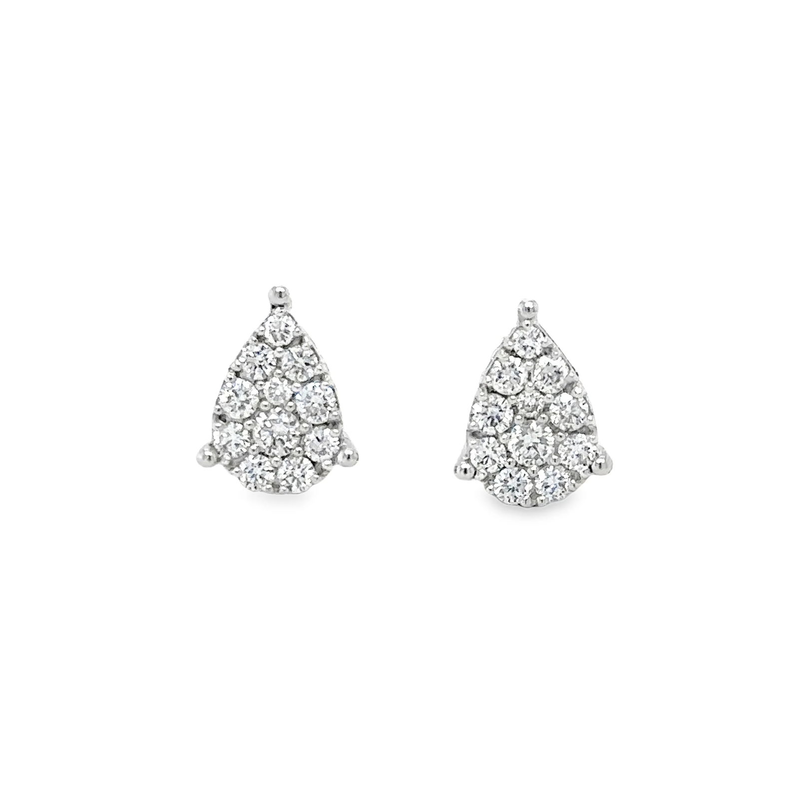 14KT GOLD DIAMOND PEAR SHAPE EARRING (1 of 3)