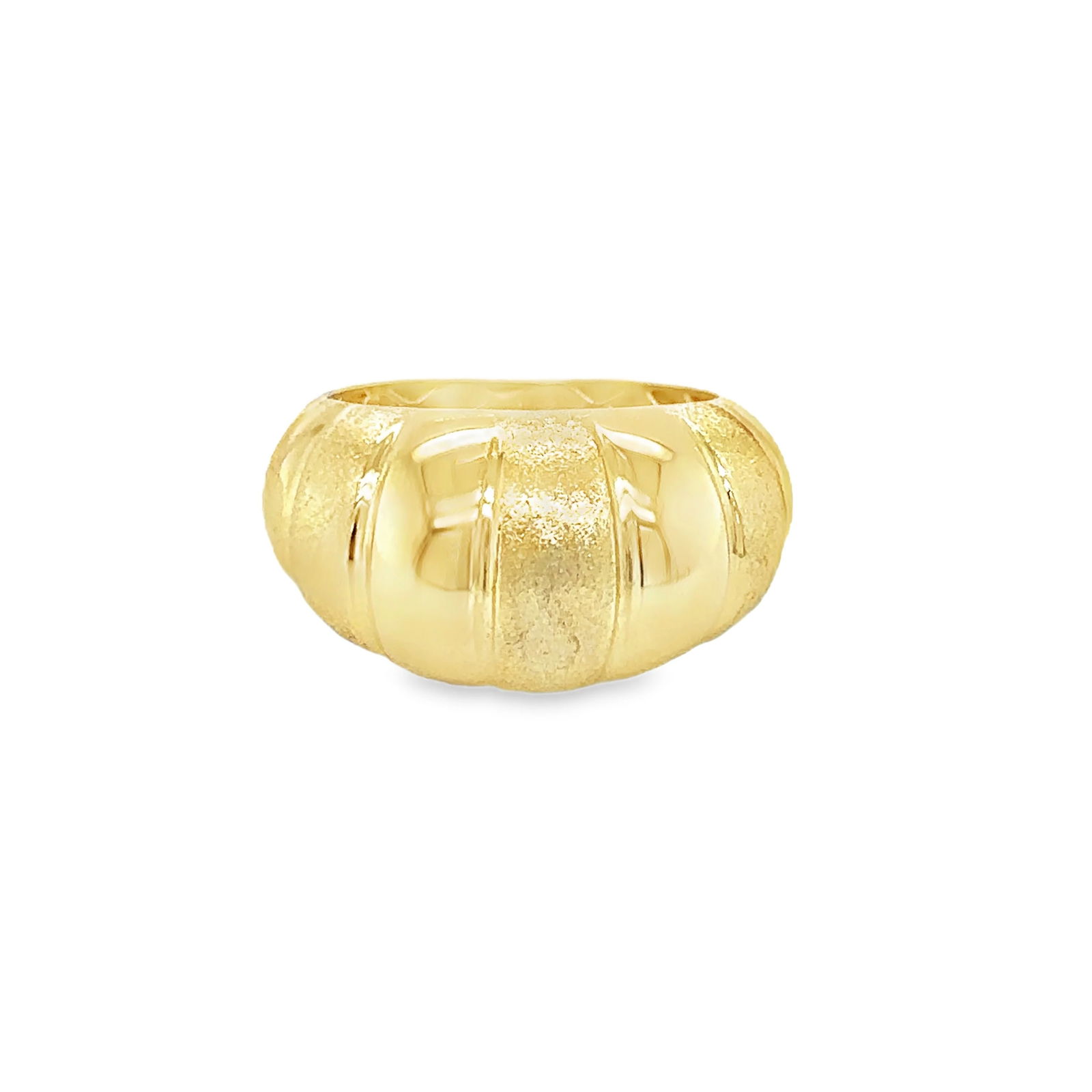 14KT GOLD CROSSAINT RING - 2