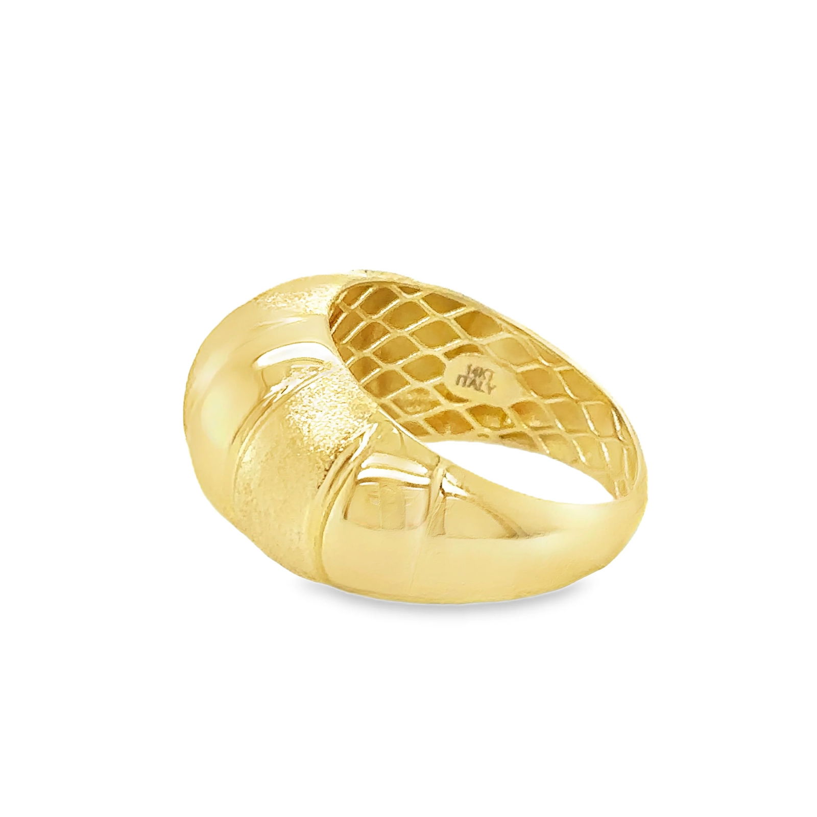 14KT GOLD CROSSAINT RING - 3