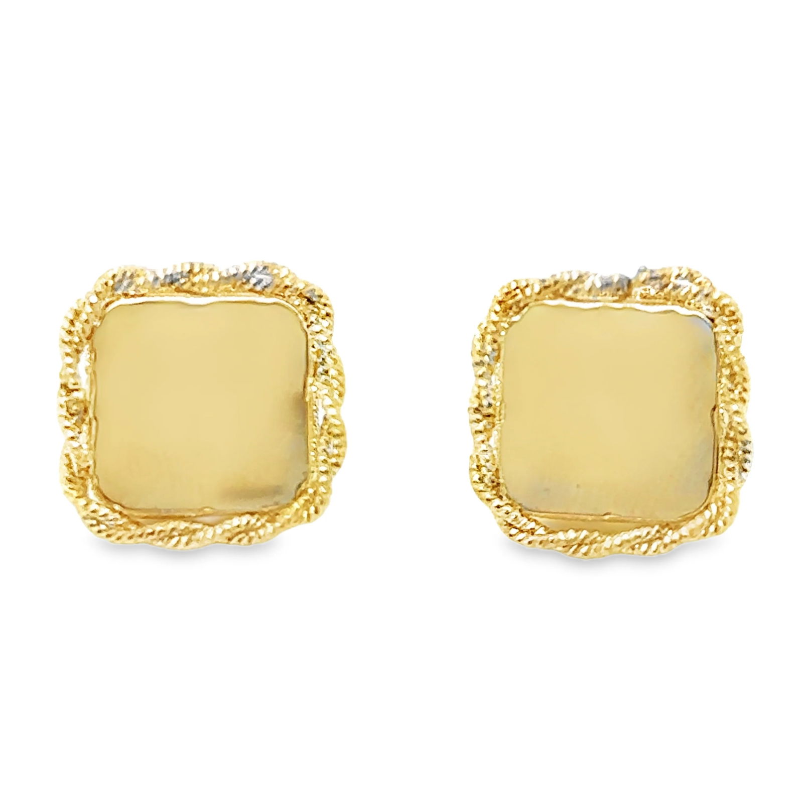 14KT YELLOW GOLD EARRING: 14KT YELLOW GOLD EARRING14KT GOLD WT. APPROX. 3.35 GRAMSIZE APPROX. - 13.5 MM