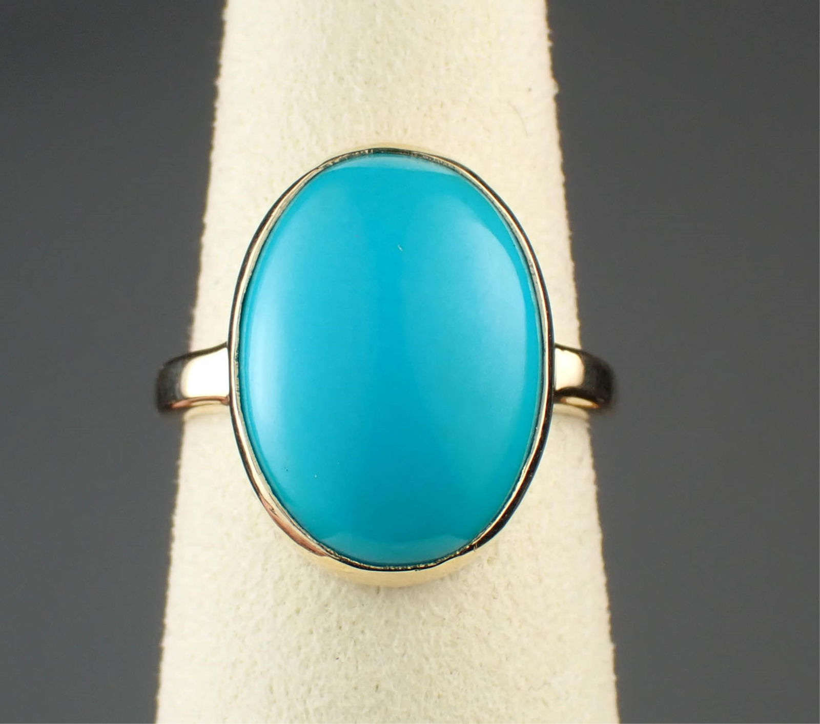 TURQUOISE & 14K YELLOW GOLD RING (1 of 3)