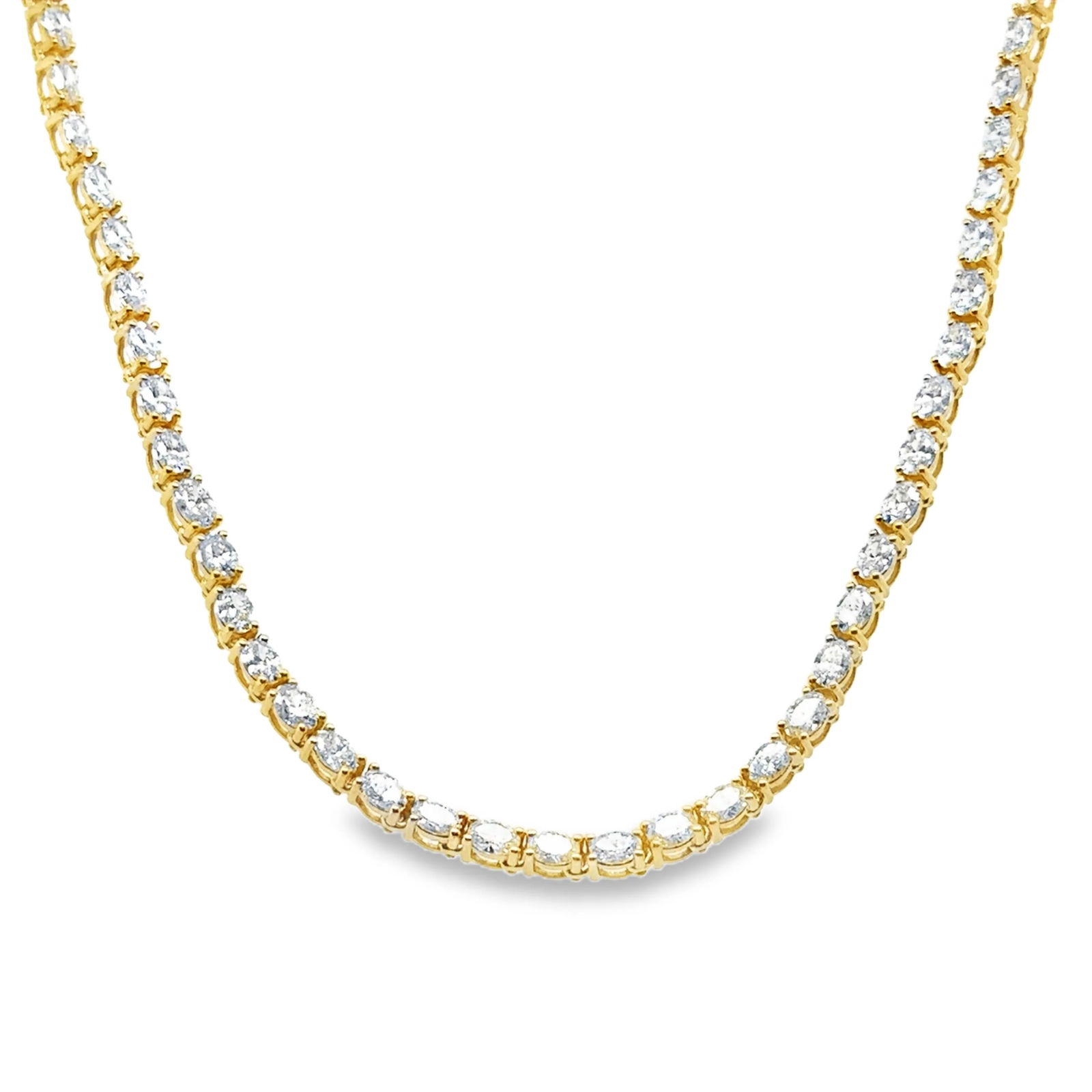 14KT YELLOW GOLD DIAMOND NECKLACE (1 of 2)