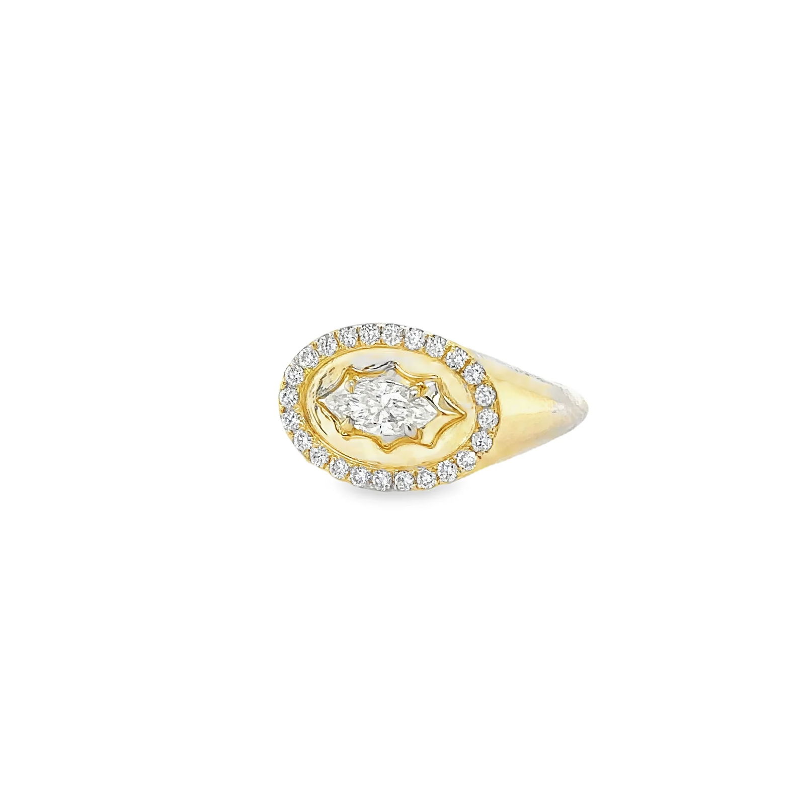 14KT GOLD DIAMOND RING (1 of 2)