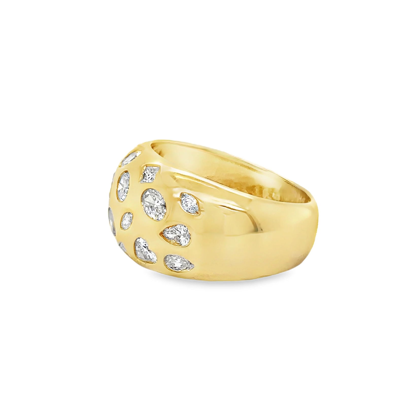 14KT GOLD DIAMOND RING - 3