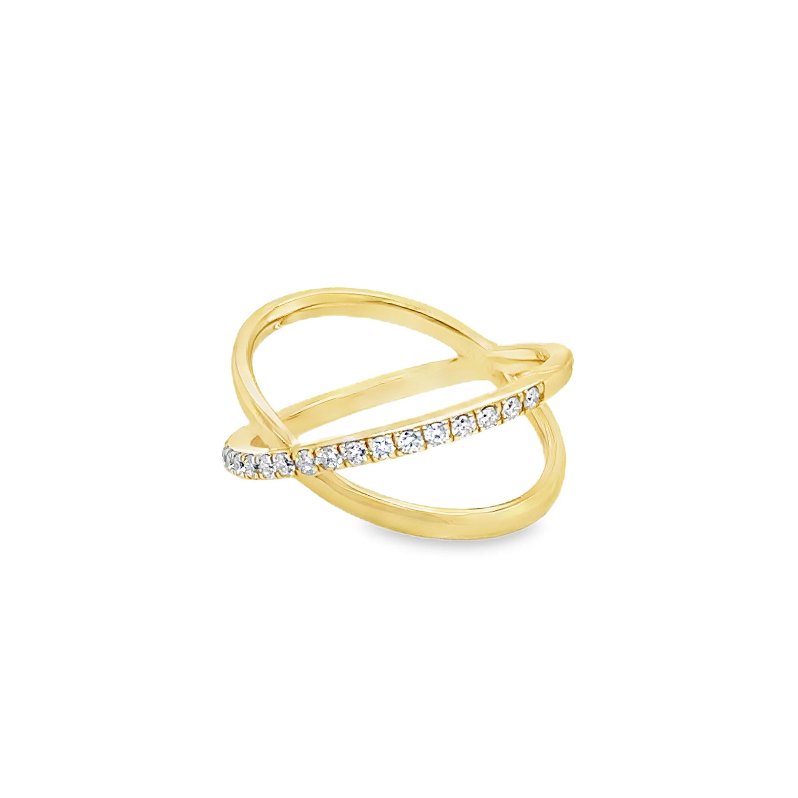 14KT GOLD DIAMOND RING - 3